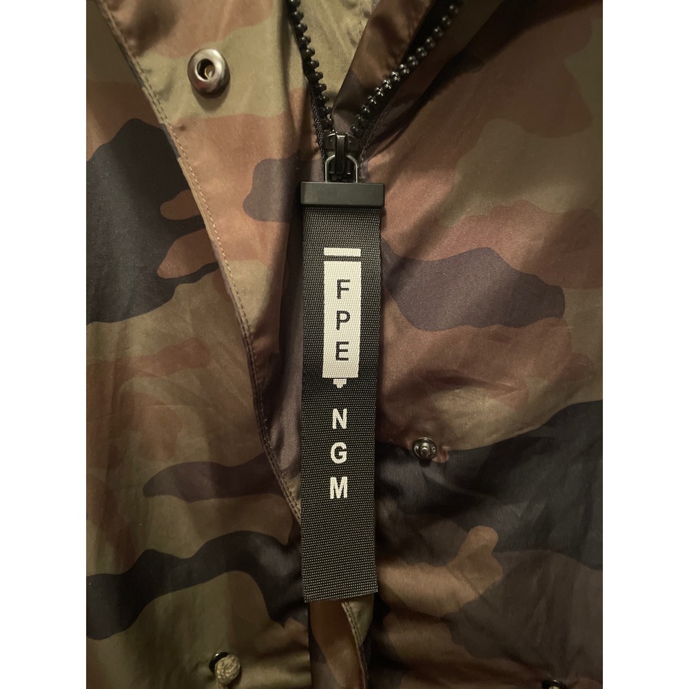 ZARA Camo Parka Jacket Small Lightweight Hooded Utility Military - Picture 3 of 10
